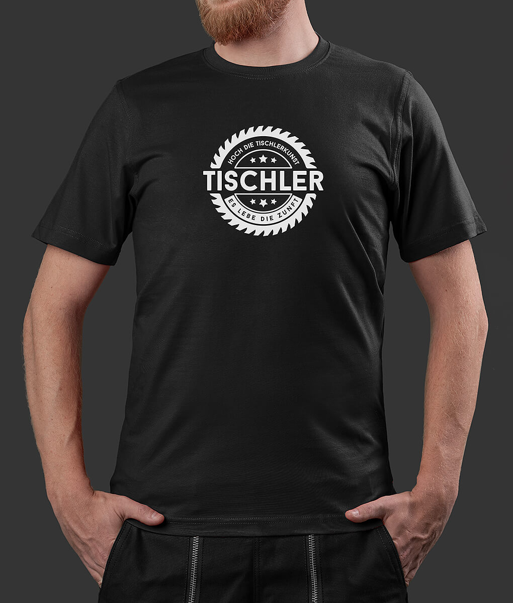 T-Shirt Raphael Tischler Säge Brust