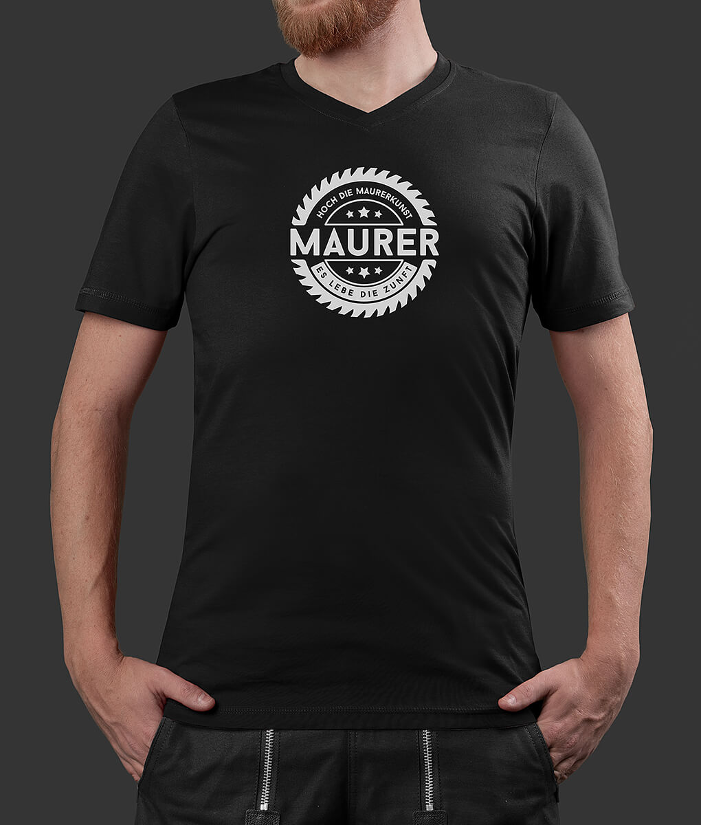 T-Shirt Philipp Maurer Säge Brust