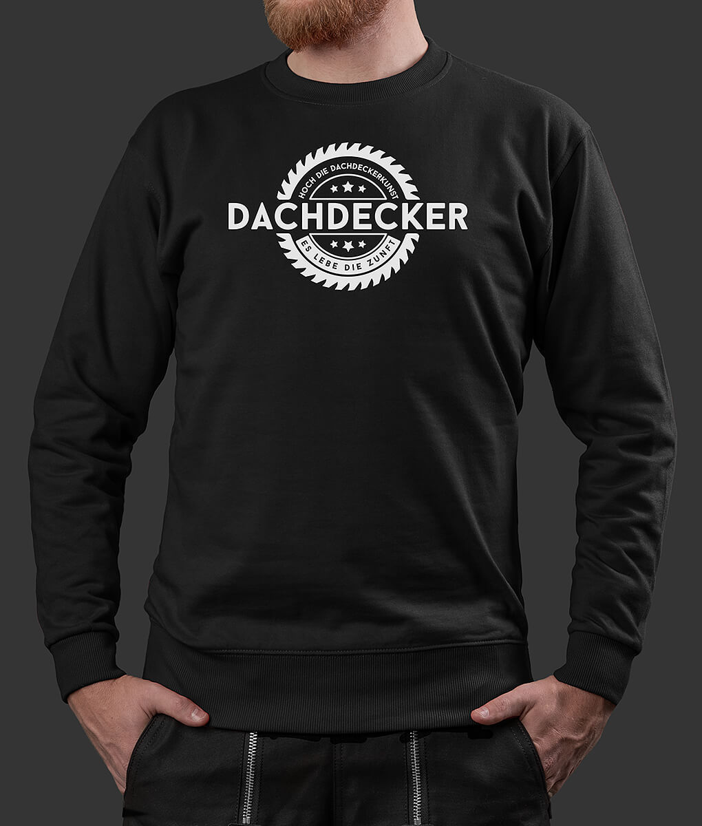 Sweater Stefan Dachdecker Säge Brust