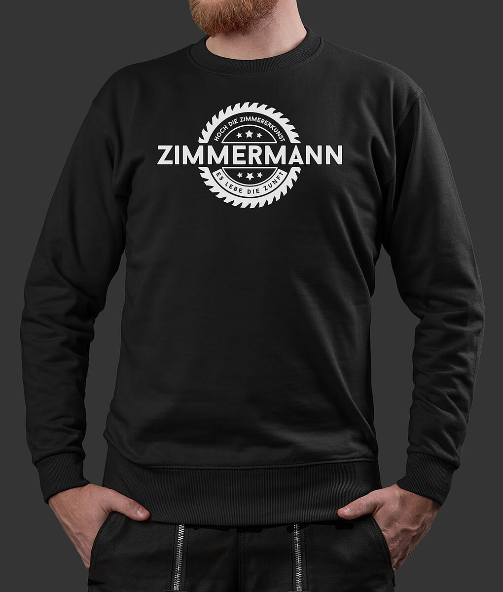 Sweater Stefan Zimmermann Säge Brust