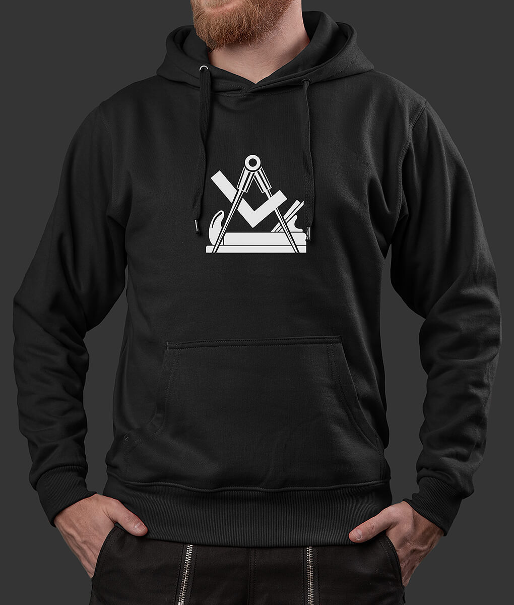 Hoodie Mike Tischler klassisch Brust