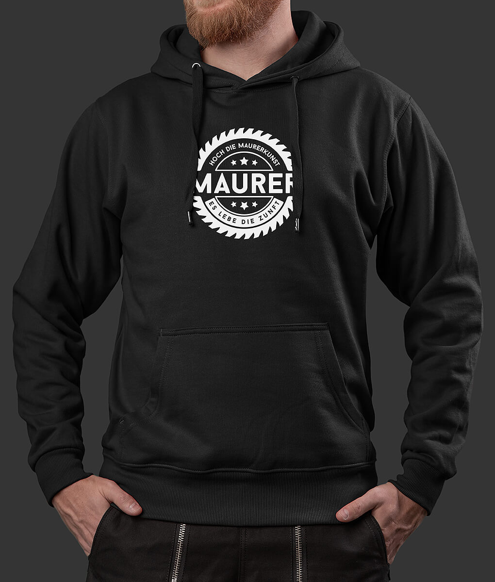 Hoodie Mike Maurer Säge Brust