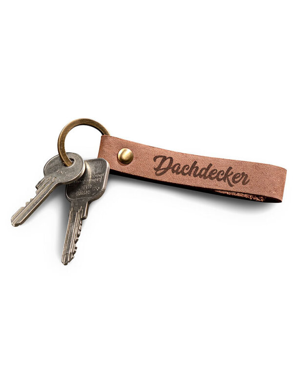 Leder Schlüsselband Dachdecker