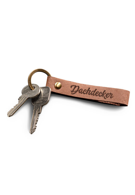 Leder Schlüsselband Dachdecker